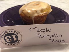 Maple pumpkin rolls