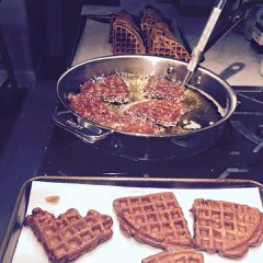 Apple Fritter Waffle Doughnuts!