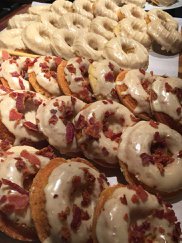 Maple Glazed Doughnuts with Bacon