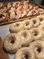 Maple Glazed Doughnuts with Bacon