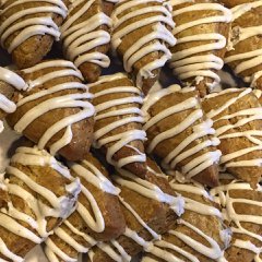 Pumpkin ginger cream scones