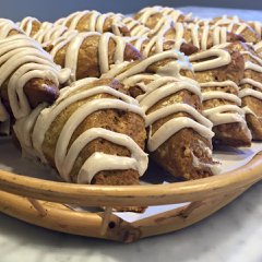 Pumpkin ginger cream scones